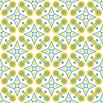 Modern pattern ornament. Abstract shape seamless design ready for print Stock Illustration