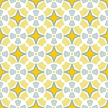 Modern pattern ornament. Abstract shape seamless design ready for print Stock Illustration