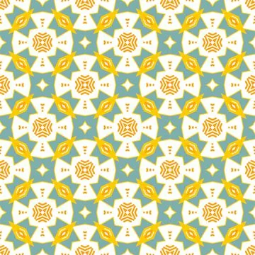 Modern pattern ornament. Abstract shape seamless design ready for print Stock Illustration