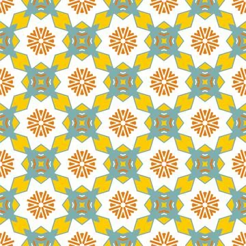 Modern pattern ornament. Abstract shape seamless design ready for print Stock Illustration