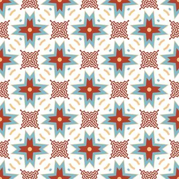 Modern pattern ornament. Abstract shape seamless design ready for print Stock Illustration