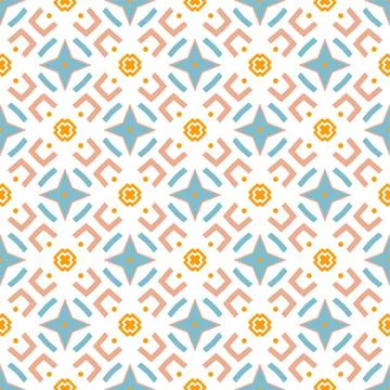 Modern pattern ornament. Abstract shape seamless design ready for print Stock Illustration