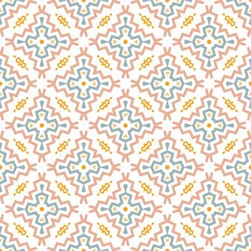 Modern pattern ornament. Abstract shape seamless design ready for print Stock Illustration