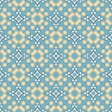 Modern pattern ornament. Abstract shape seamless design ready for print Stock Illustration