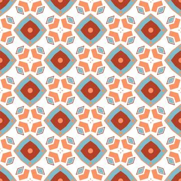 Modern pattern ornament. Abstract shape seamless design ready for print Stock Illustration
