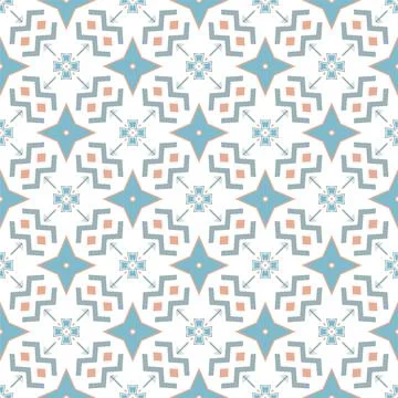 Modern pattern ornament. Abstract shape seamless design ready for print Stock Illustration