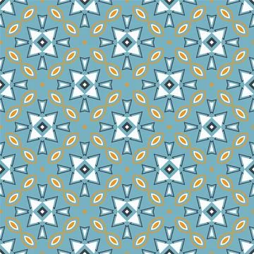 Modern pattern ornament. Abstract shape seamless design ready for print Stock Illustration