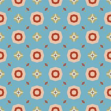 Modern pattern ornament. Abstract shape seamless design ready for print Stock Illustration