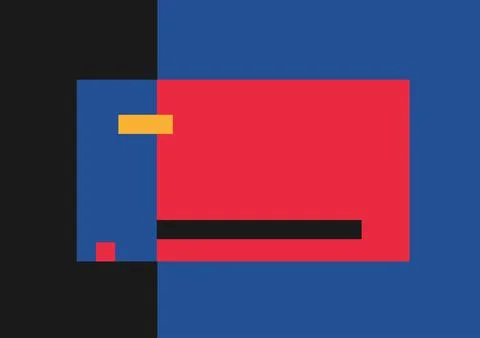 Modern pattern rectangles. Abstract composition. Modern concept. Stock Illustration