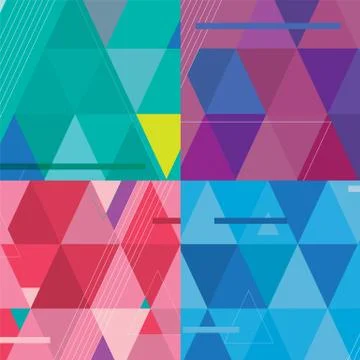 Modern Pattern Set Vector Illustration Stock Illustration