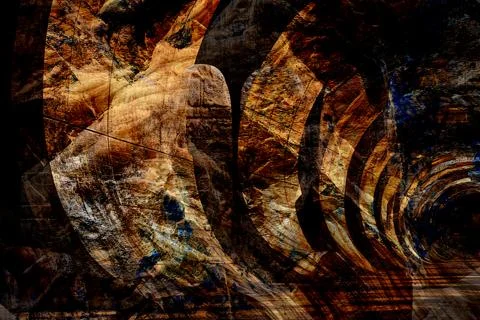 Modern pattern studies, manipulation background Illustrazione stock