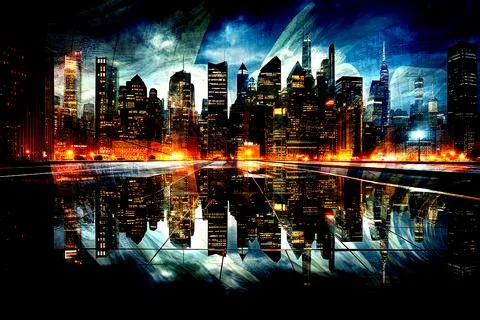 Modern pattern studies, manipulation background Stock Illustration