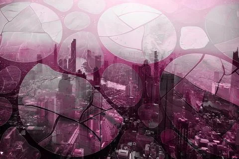 Modern pattern studies, manipulation background 스톡 일러스트