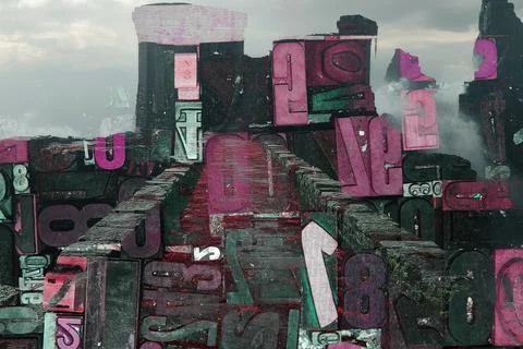 Modern pattern studies, manipulation background Stock Illustration