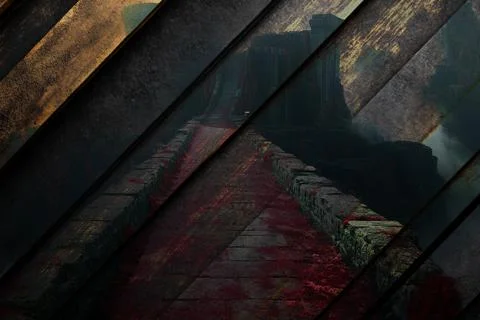 Modern pattern studies, manipulation background Illustrazione stock