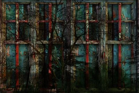 Modern pattern studies, manipulation background イラスト素材