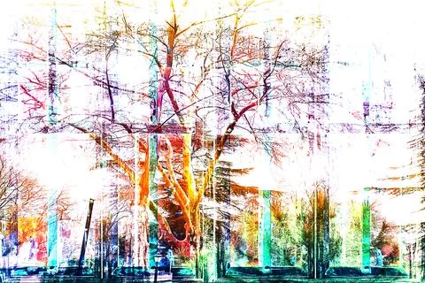 Modern pattern studies, manipulation background Illustrazione stock