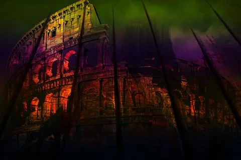 Modern pattern studies, manipulation background Illustrazione stock