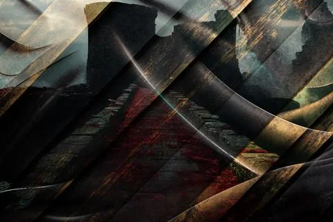 Modern pattern studies, manipulation background 스톡 일러스트