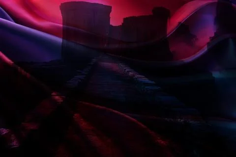 Modern pattern studies, manipulation background Stock Illustration