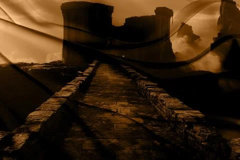 Modern pattern studies, manipulation background Stock Illustration