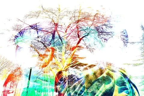 Modern pattern studies, manipulation background Stock Illustration