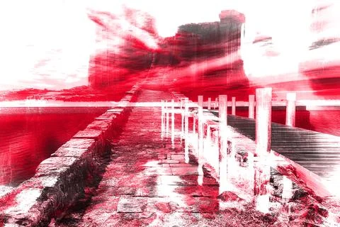 Modern pattern studies, manipulation background 스톡 일러스트