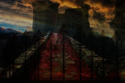 Modern pattern studies, manipulation background イラスト素材