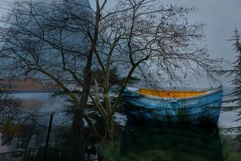 Modern pattern studies, manipulation background Illustrazione stock