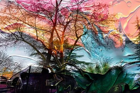 Modern pattern studies, manipulation background Stock Illustration