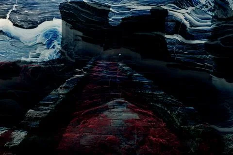 Modern pattern studies, manipulation background 스톡 일러스트