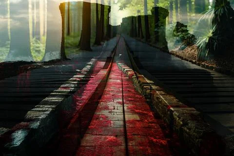 Modern pattern studies, manipulation background Illustrazione stock