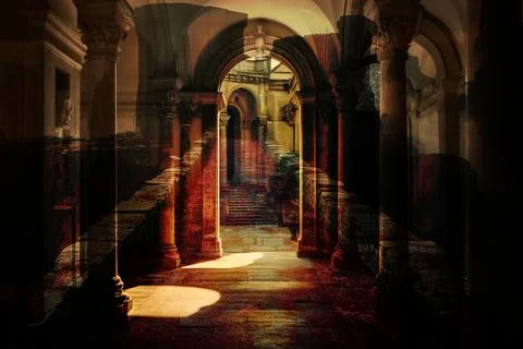 Modern pattern studies, manipulation background 스톡 일러스트