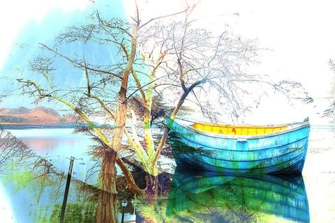 Modern pattern studies, manipulation background Stock Illustration