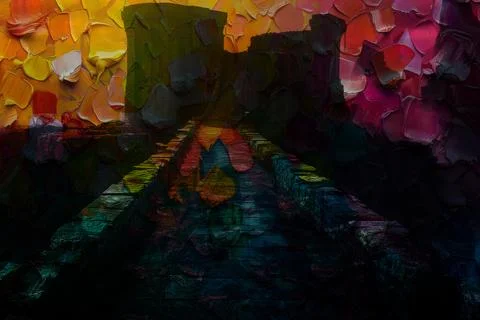 Modern pattern studies, manipulation background Stock Illustration