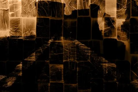 Modern pattern studies, manipulation background Stock Illustration