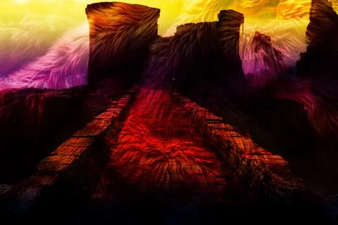 Modern pattern studies, manipulation background Stock Illustration