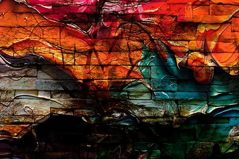 Modern pattern studies, manipulation background イラスト素材