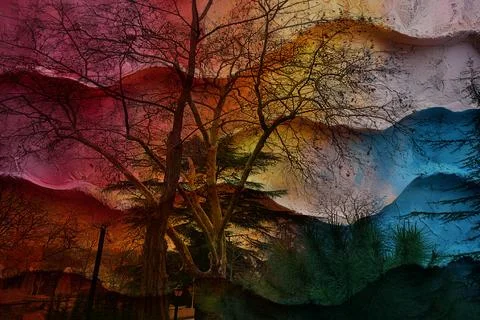 Modern pattern studies, manipulation background イラスト素材