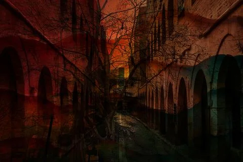 Modern pattern studies, manipulation background Stock Illustration