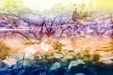 Modern pattern studies, manipulation background Stock Illustration