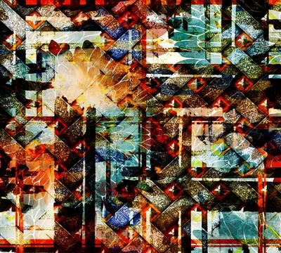 Modern pattern studies, manipulation background Stock Illustration