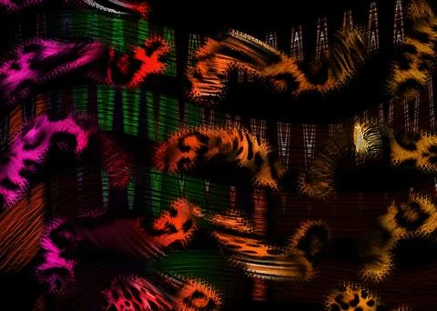 Modern pattern studies, manipulation background Stock Illustration