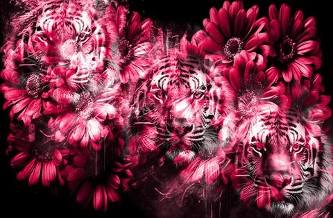 Modern pattern studies, manipulation background Stock Illustration