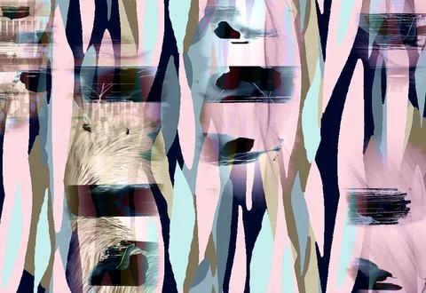 Modern pattern studies, manipulation background Stock Illustration