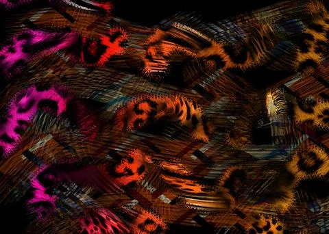 Modern pattern studies, manipulation background Stock Illustration