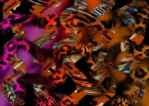 Modern pattern studies, manipulation background Stock Illustration