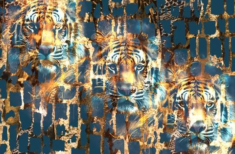 Modern pattern studies, manipulation background Stock Illustration