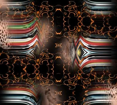 Modern pattern studies, manipulation background Stock Illustration