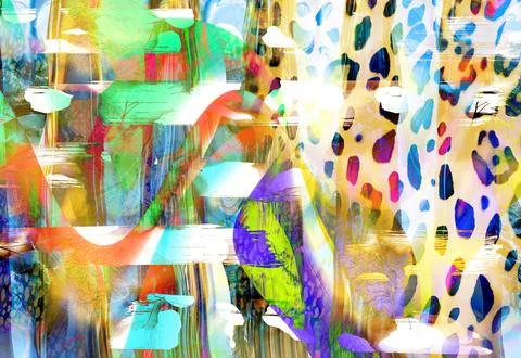 Modern pattern studies, manipulation background イラスト素材